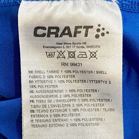 Craft L/S Base Layer/Sun Shirt. Blue. Size XL. - Picture 7 of 9